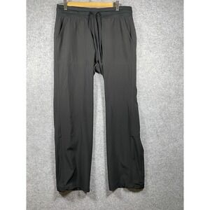 Jockey Womens Black Drawstring Activewear Straight Leg Pants Size Medium